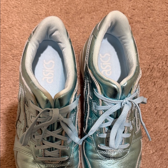 Asics Metallic Blue Women's Sneakers - Picture 3 of 6